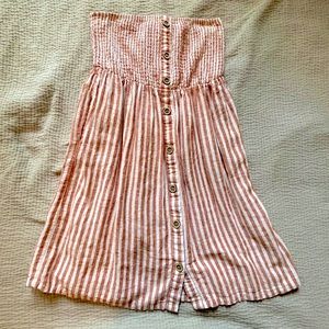 Garage summer dress w/detachable straps